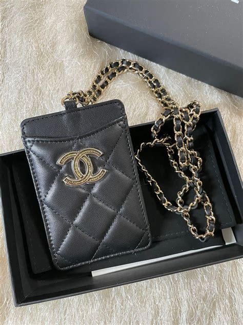 ipad case chanel replica|chanel card holder lanyard.